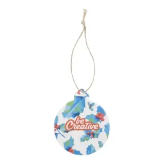 Custom seed paper Christmar tree ornament round - AP716922 (ANDA#A)